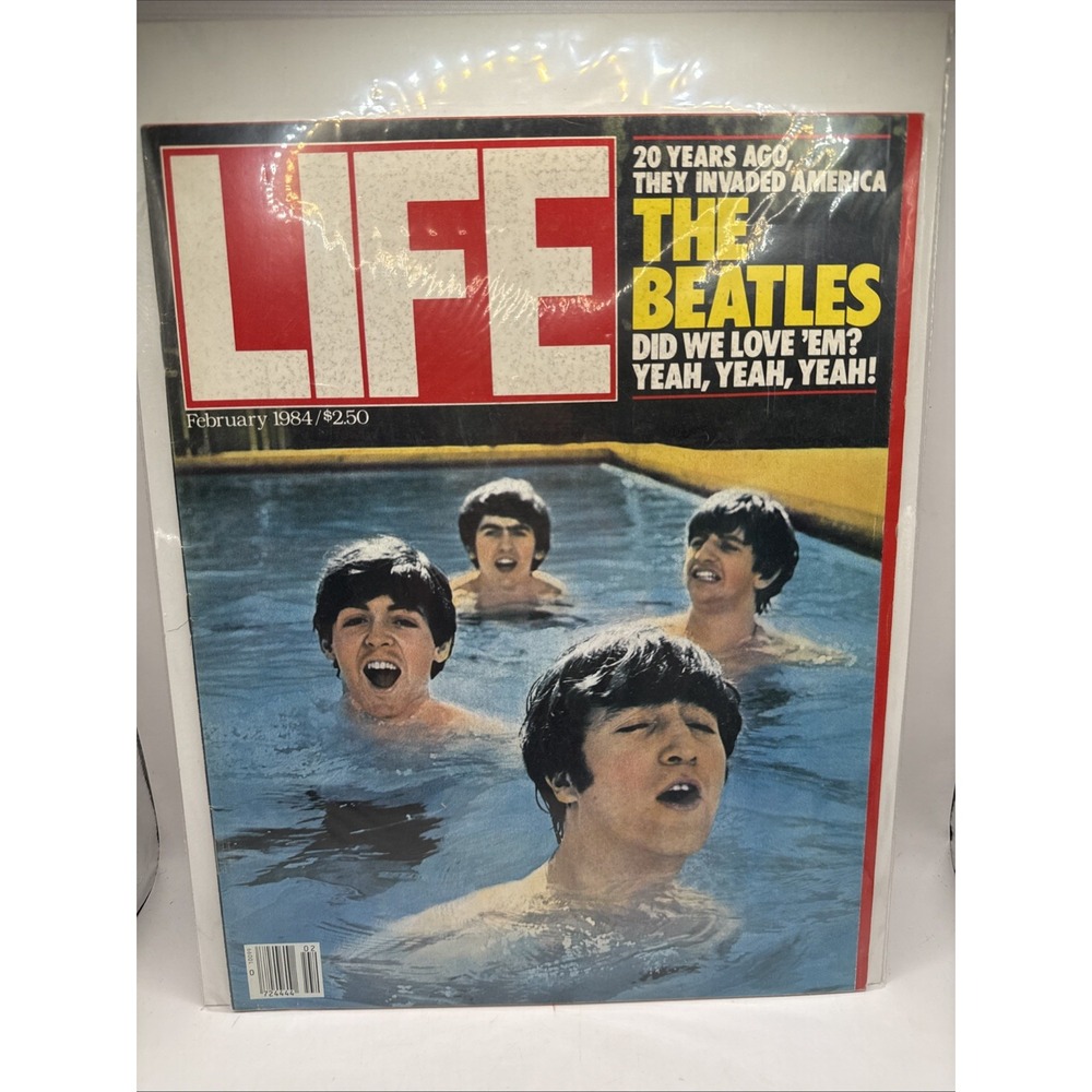 Vintage Life Magazines-Beatles-February 1984 John Paul George Ringo Nice Copy